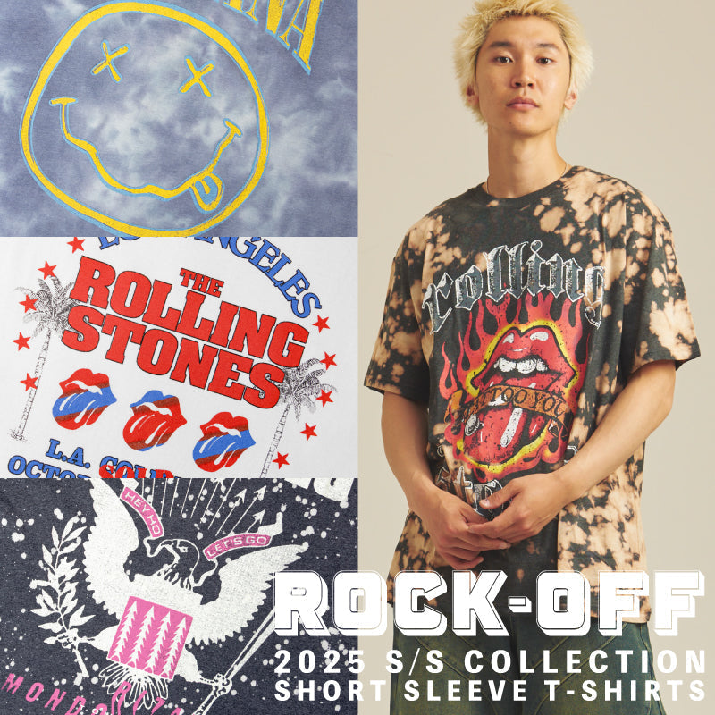 ROCK OFF(ロックオフ)から2025年夏モデルの半袖Tシャツが入荷！