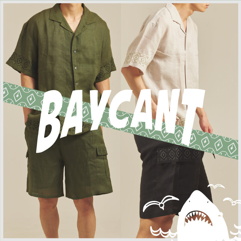 BAYCANTのリネン素材セットアップで外出も室内も快適に！