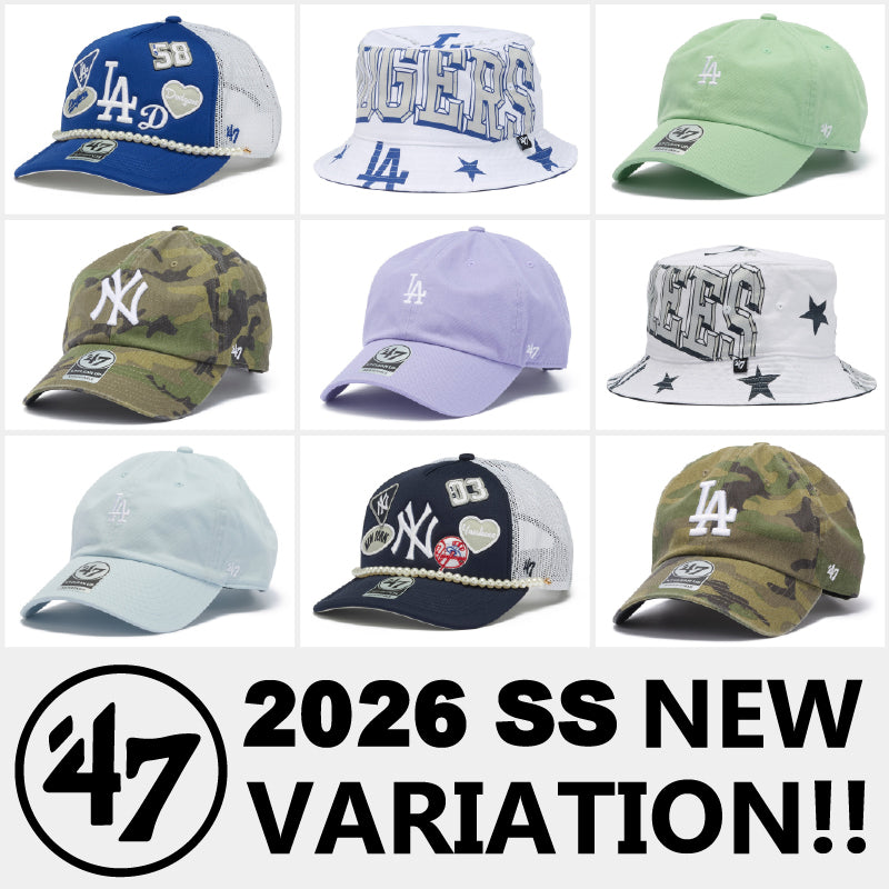 ’47の新作キャップが更に新登場。夏の日差し対策もおしゃれに決まる主役級ラインナップ！