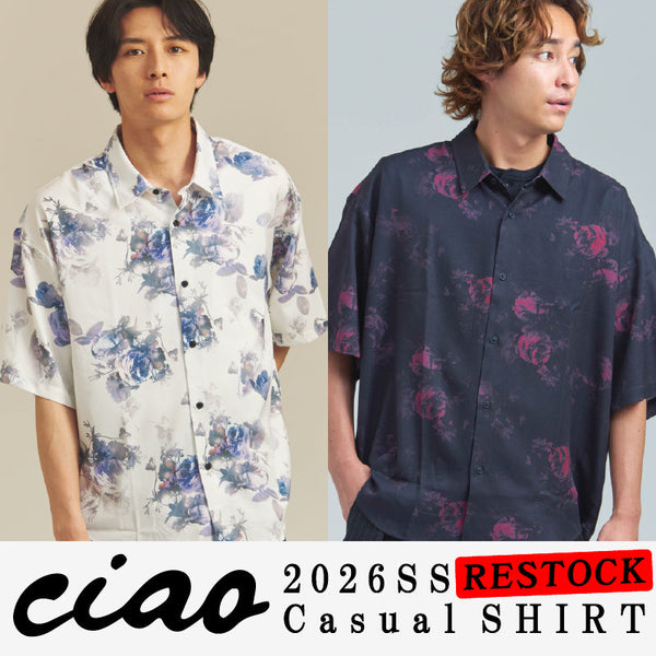 CIAOの半袖シャツに新色追加＆再入荷！
