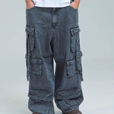 GA DENIM PARACHUTE CARGO PANTS