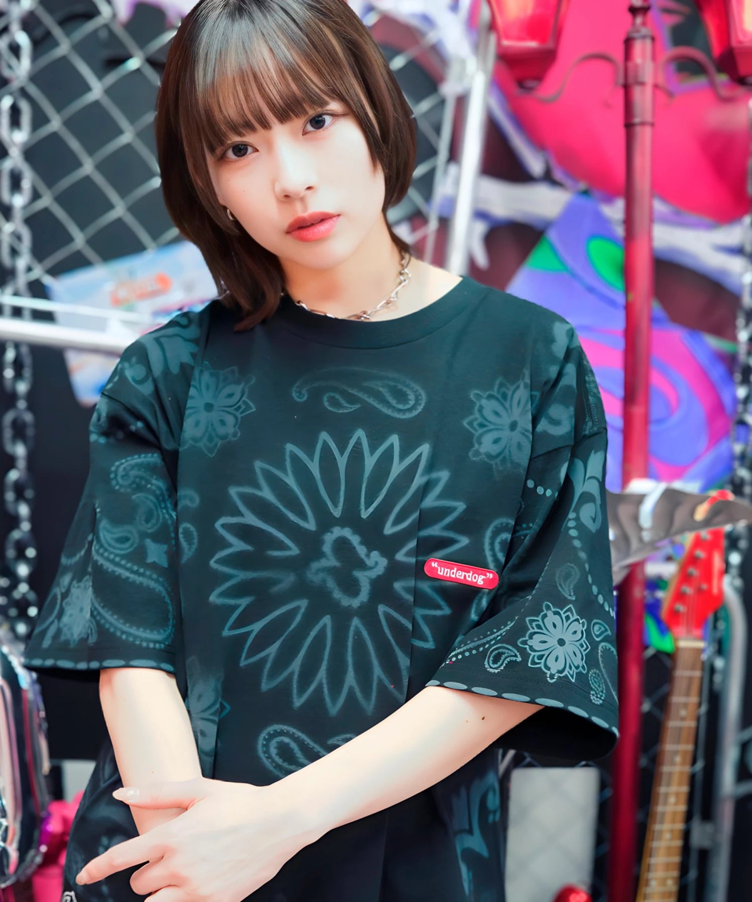 【GALFY×GALLIS ADDICTION】安定の別注キラキラ犬SS Tee