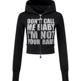 SupBaby by SUPPLIER/サプベイビー バイ サプライヤー Not Your Baby Cropped Zip Hoodie