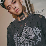 GALFY/ガルフィー 犬ダメージロンTee