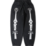 VANSON×MASTERMIND WORLD/バンソン×マスターマインドワールド ダメージ 裏毛ロングパンツ