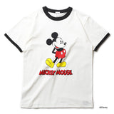 HOUSTON- MICKEY PRINT　RINGER　S/S TEE
