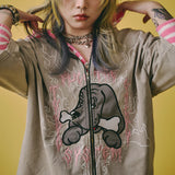 GALFY/ガルフィー ハーフ&ハーフ SS Tee