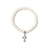 GA Pearl Cross Top Bracelet