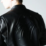 【THE ROLLING STONES×JACKROSE】 COW LEATHER SEMI DOUBLE STAND RIDERS
