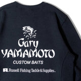 RUSSELLxGARY YAMAMOTO BACK LOGO CREW SHIRT