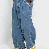 ANGLAN-Stone Vintage Denim Balloon Pant/アングラン デニムバルーンパンツ