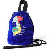 HOUSTON VELVETEEN EFFECT BAG MAP