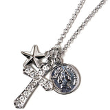 GA STAR-CROSS-COIN NECKLACE