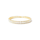 GA  Narrow StoneTennis Chain Bracelet