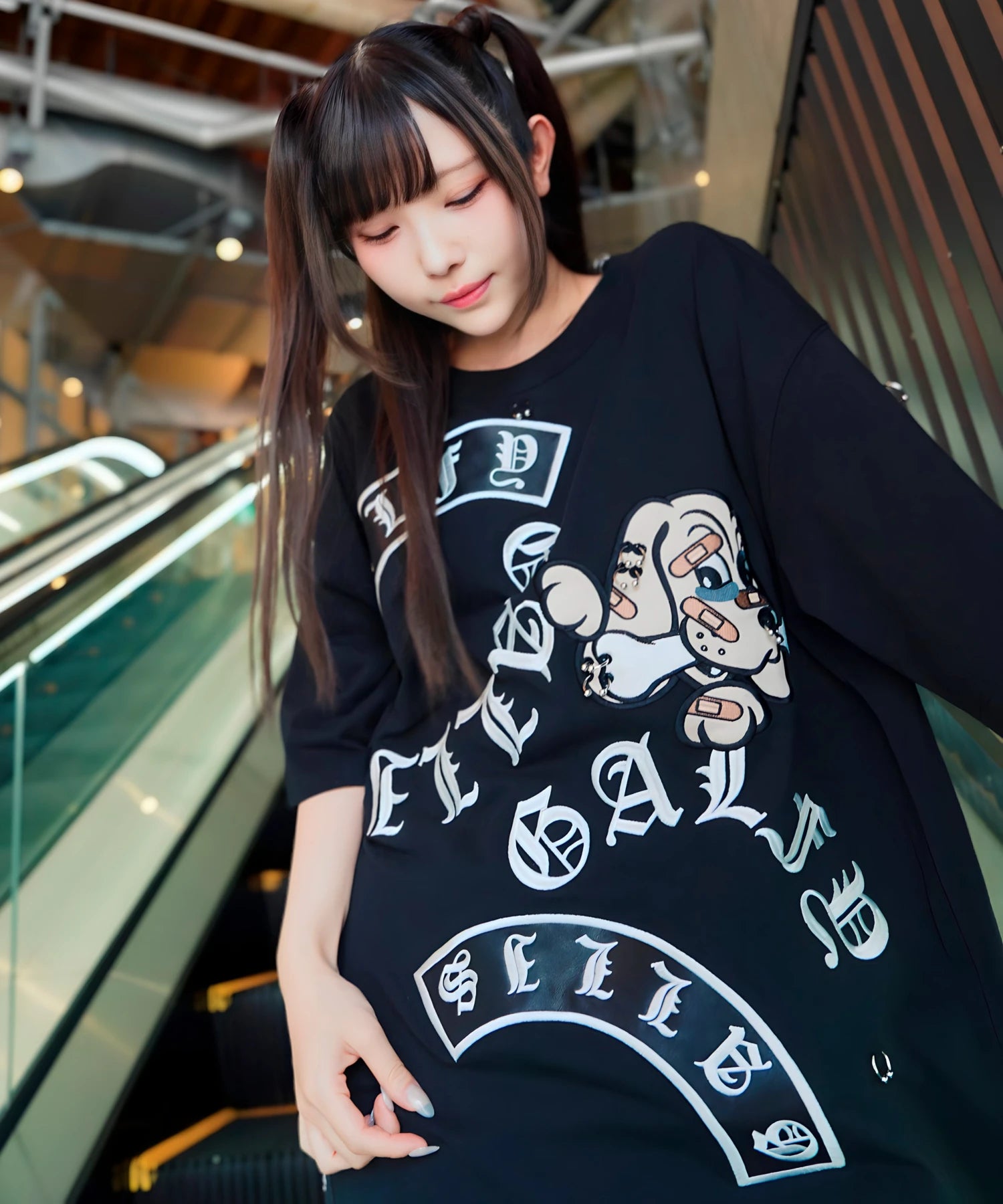 【GALFY×GALLIS ADDICTION】闇落ちピアス SS Tee