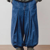 AG-Unbalance Long Tuck Denim Balloon Pants/アングラン アンバランスロングタックデニムバルーンパンツ