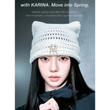 MLB KOREA/エムエルビーコリア サマークロシュ ミャオンビーニー【猫耳ビーニー】