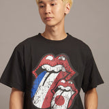 B-TRS PARIS/JPN PRINT&LINESTONE SS TEE