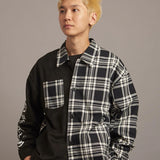 GA CHECK＆SUEDE SEPARATE SHIRTJKT