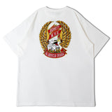 SCHOTT-T-SHIRT EAGLE AND RIBBON EMB