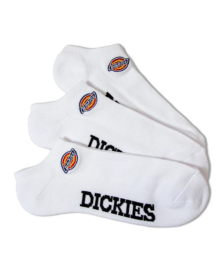 DICKIES ﾛｺﾞ刺繍底ﾊﾟｲﾙ ｱﾝｸﾙｿｯｸｽ 3Pﾊﾟｯｸ