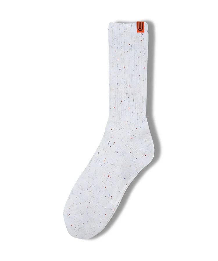 UNIVERSAL OVERALL NEP RIB CREW SOCKS