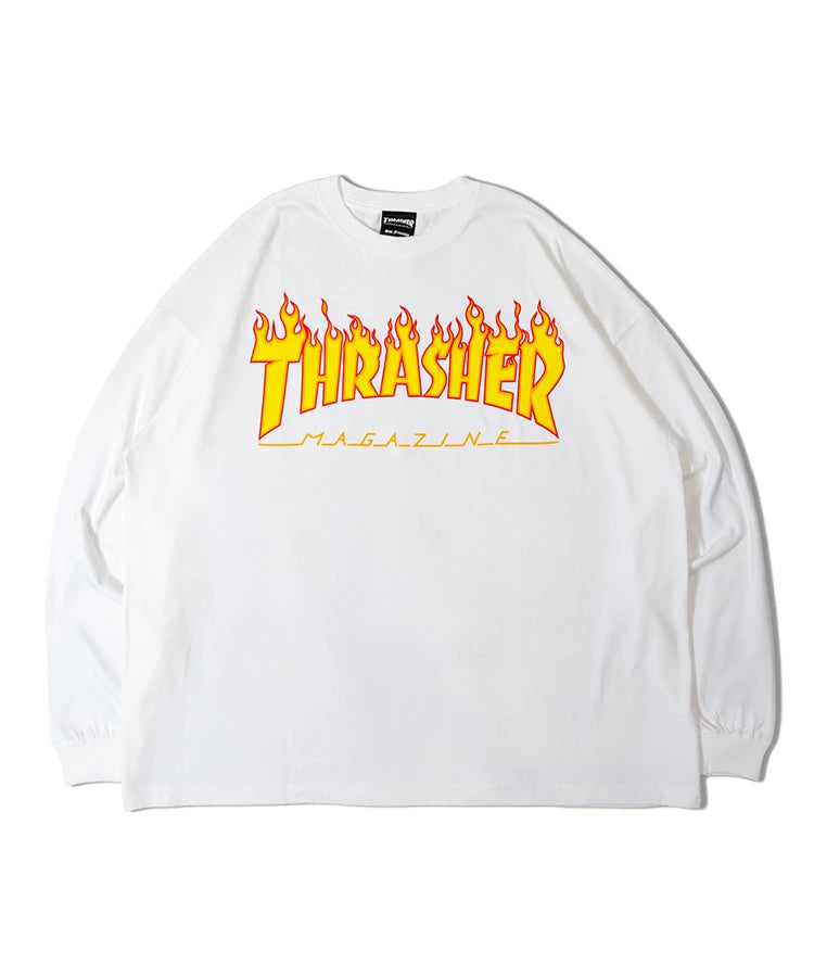 THRASHER FLAME LS TEE