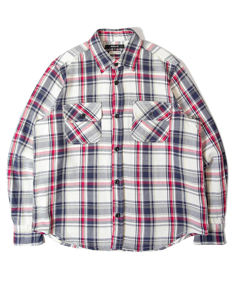 JE HEAVY FLANNEL CHECK WORK SHIRTS
