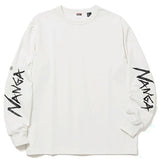 NANGA ECO HYBRID SLV LOGO L/S TEE