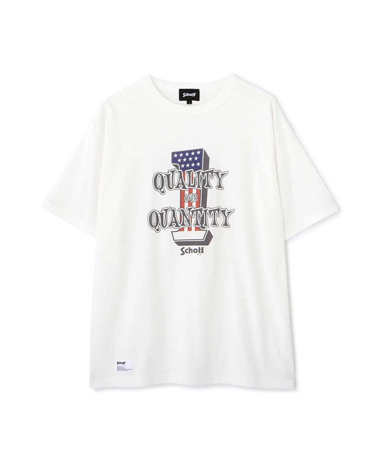 SCHOTT-T-SHIRT QUALITY OVER QUANTITY