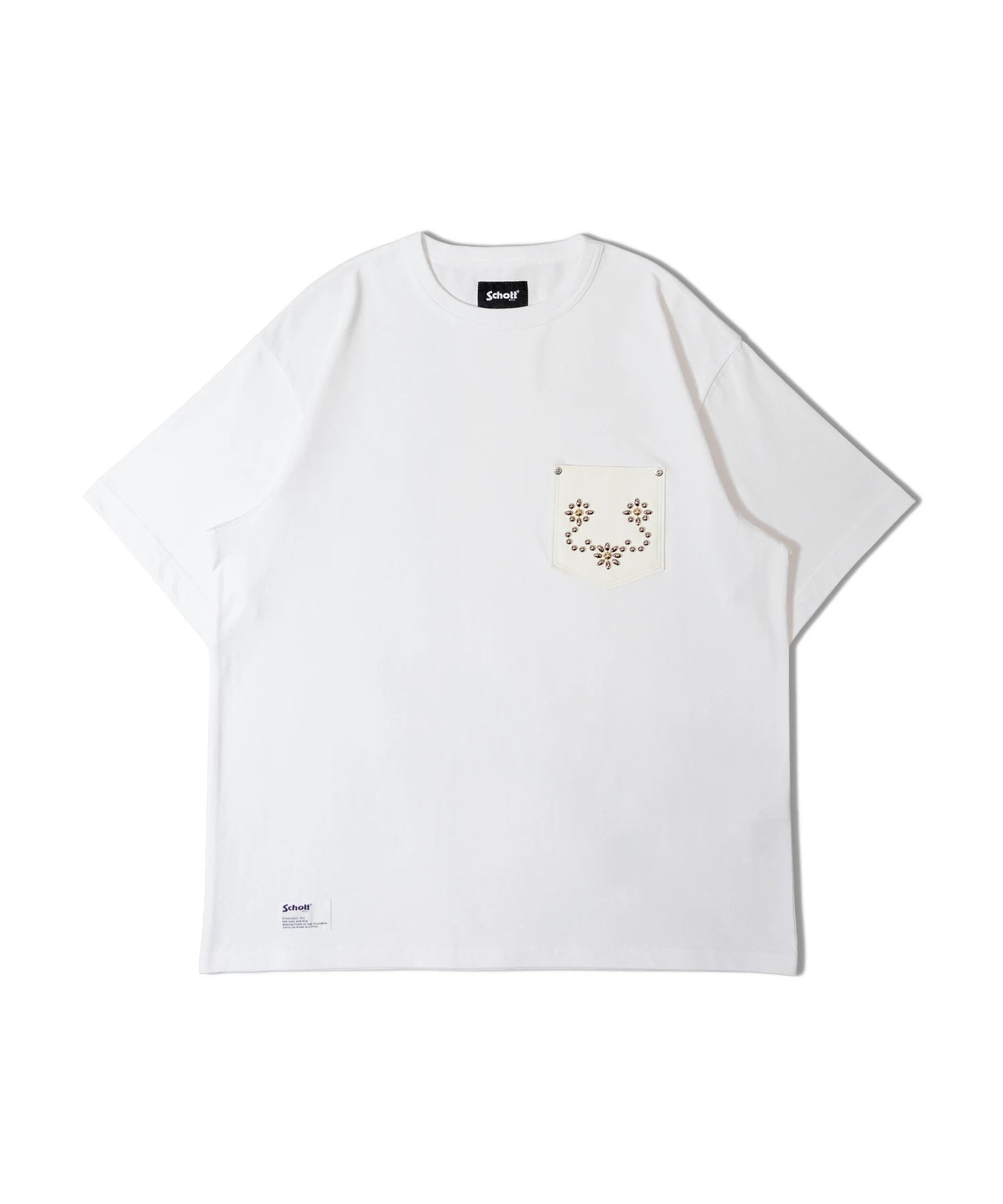 SCHOTT-DEER STUDS T-SHIRT FLOWER