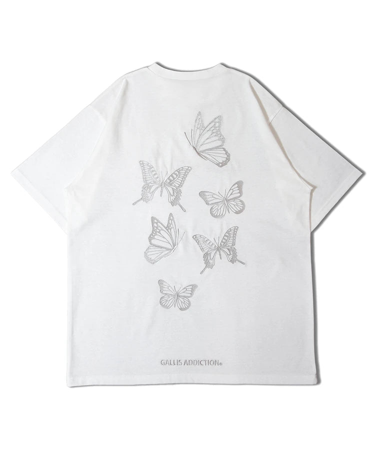 GA 6-BUTTERFLY刺繍TEE