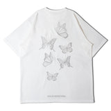 GA 6-BUTTERFLY刺繍TEE