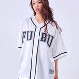 FUBU/フブ Satin Baseball S/S Shirts