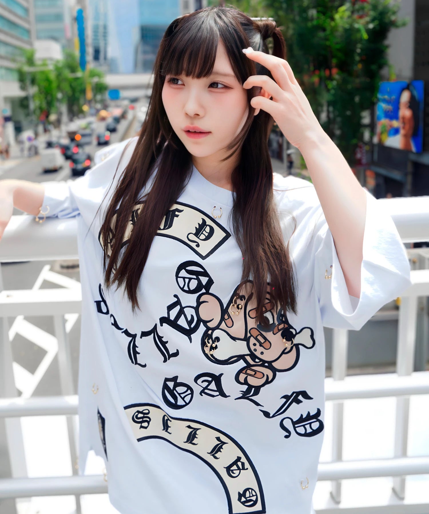 【GALFY×GALLIS ADDICTION】闇落ちピアス SS Tee