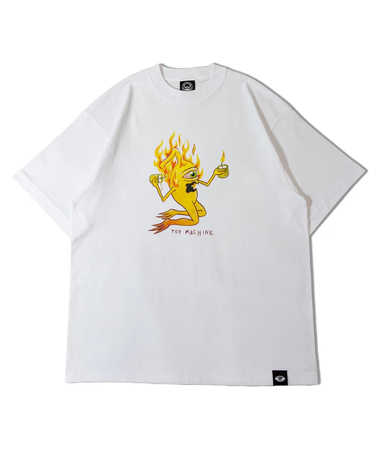 TOYMACHINE HEAVY WEIGHT PF CANDLE SECT ON FIRE SS TEE