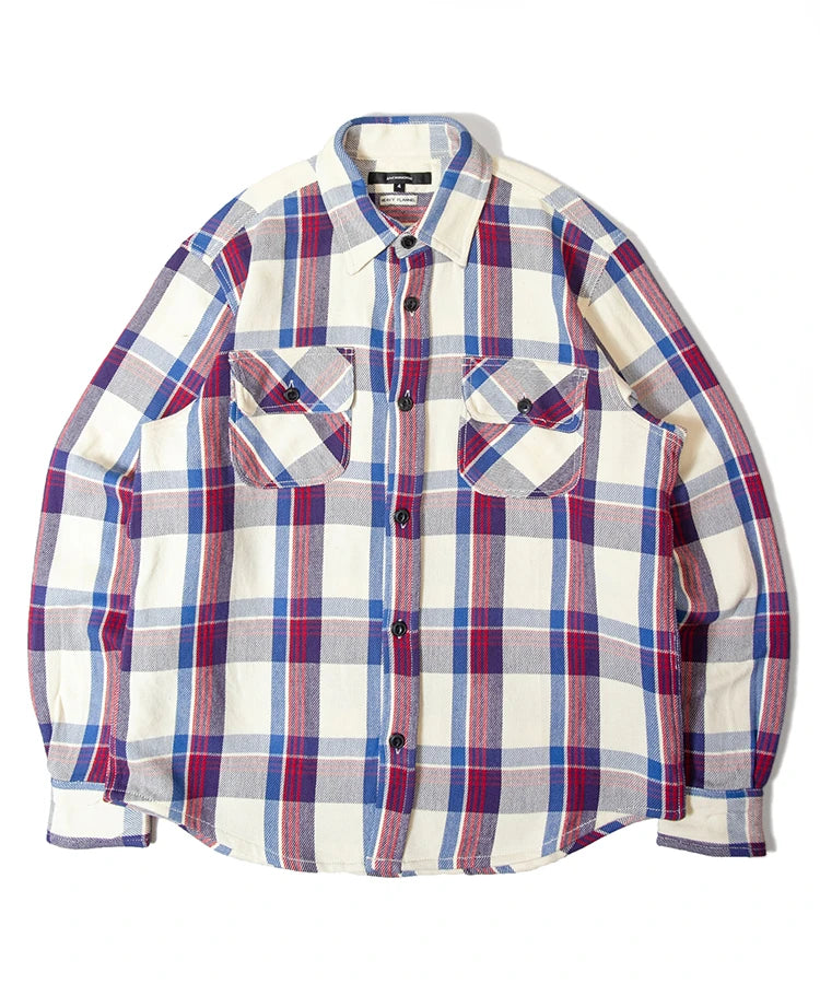 JE HEAVY FLANNEL CHECK WORK SHIRTS