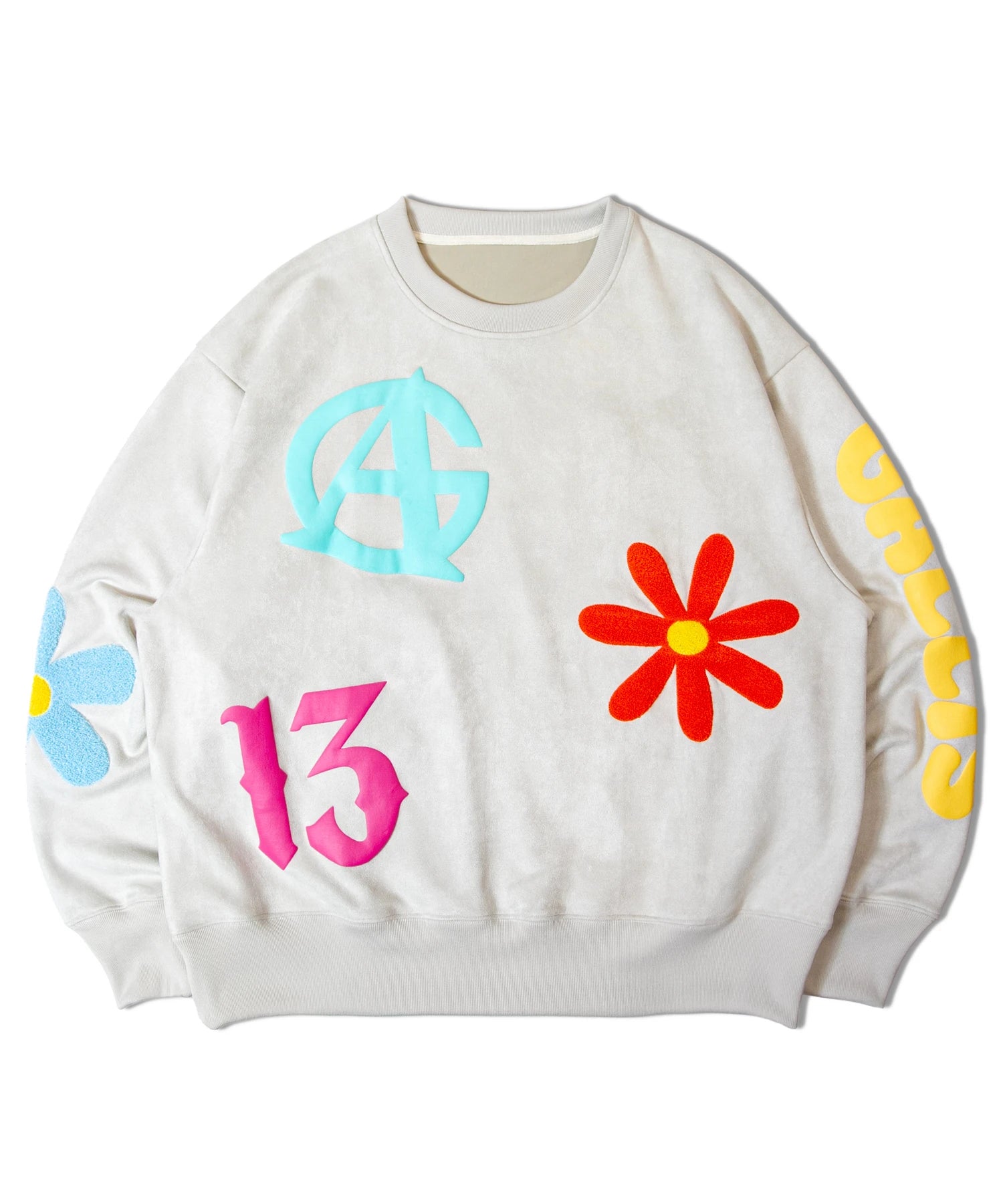 GA SUEDE POP-MOTIF CREW