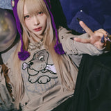 GALFY/ガルフィー 犬ダメージロンTee