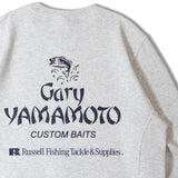 RUSSELLxGARY YAMAMOTO BACK LOGO CREW SHIRT