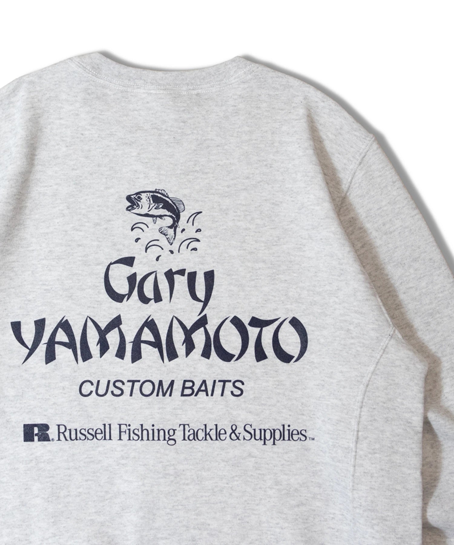 RUSSELLxGARY YAMAMOTO BACK LOGO CREW SHIRT
