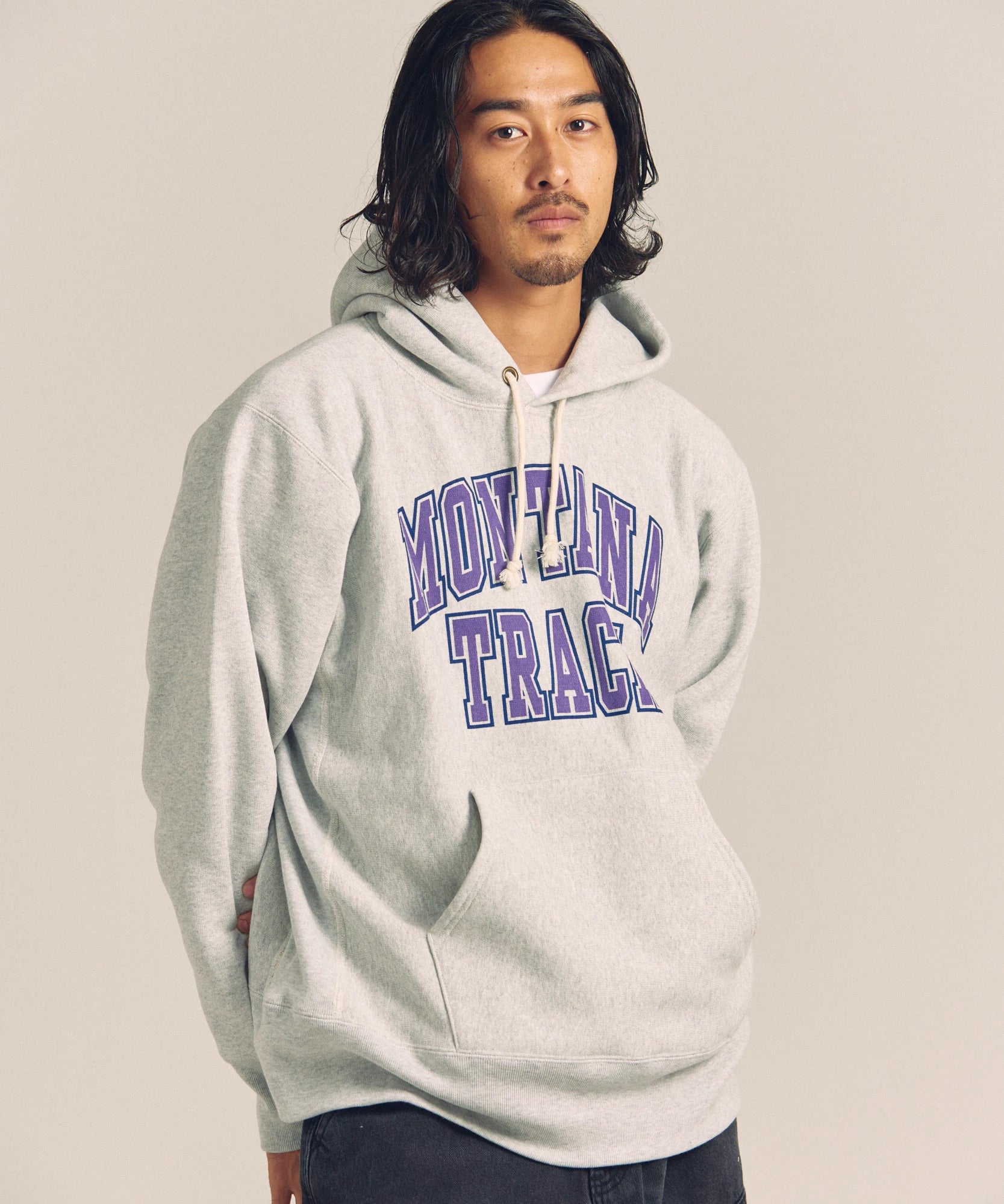 CH-REVERSE WEAVE HOODED SWEAT