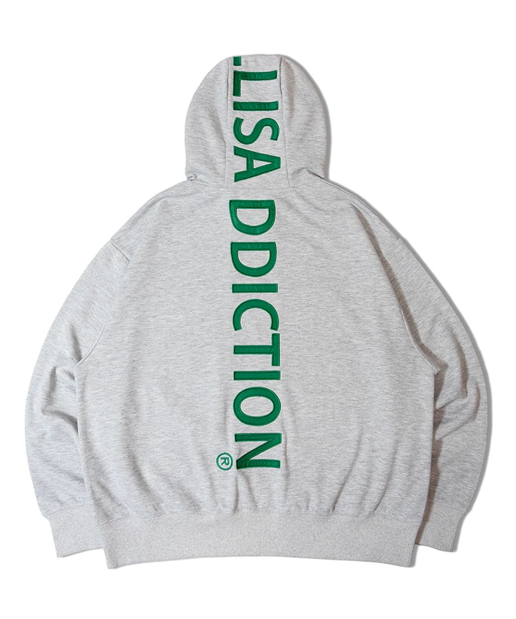 GA BACK-LOGO ZIP HOODIE