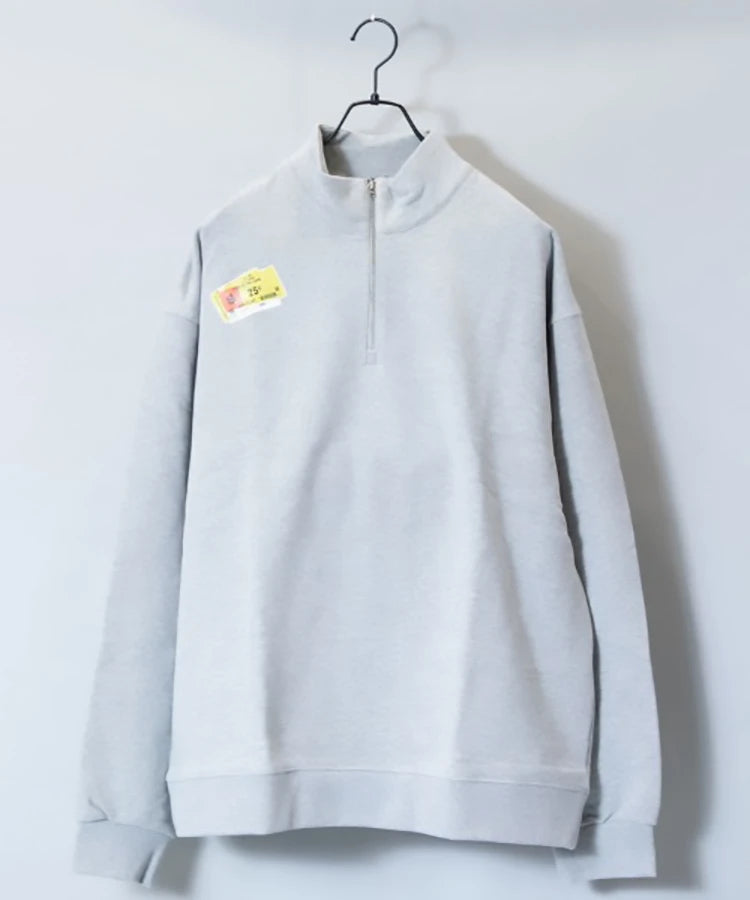 FOTL×JM-Logo Half zip Sweat