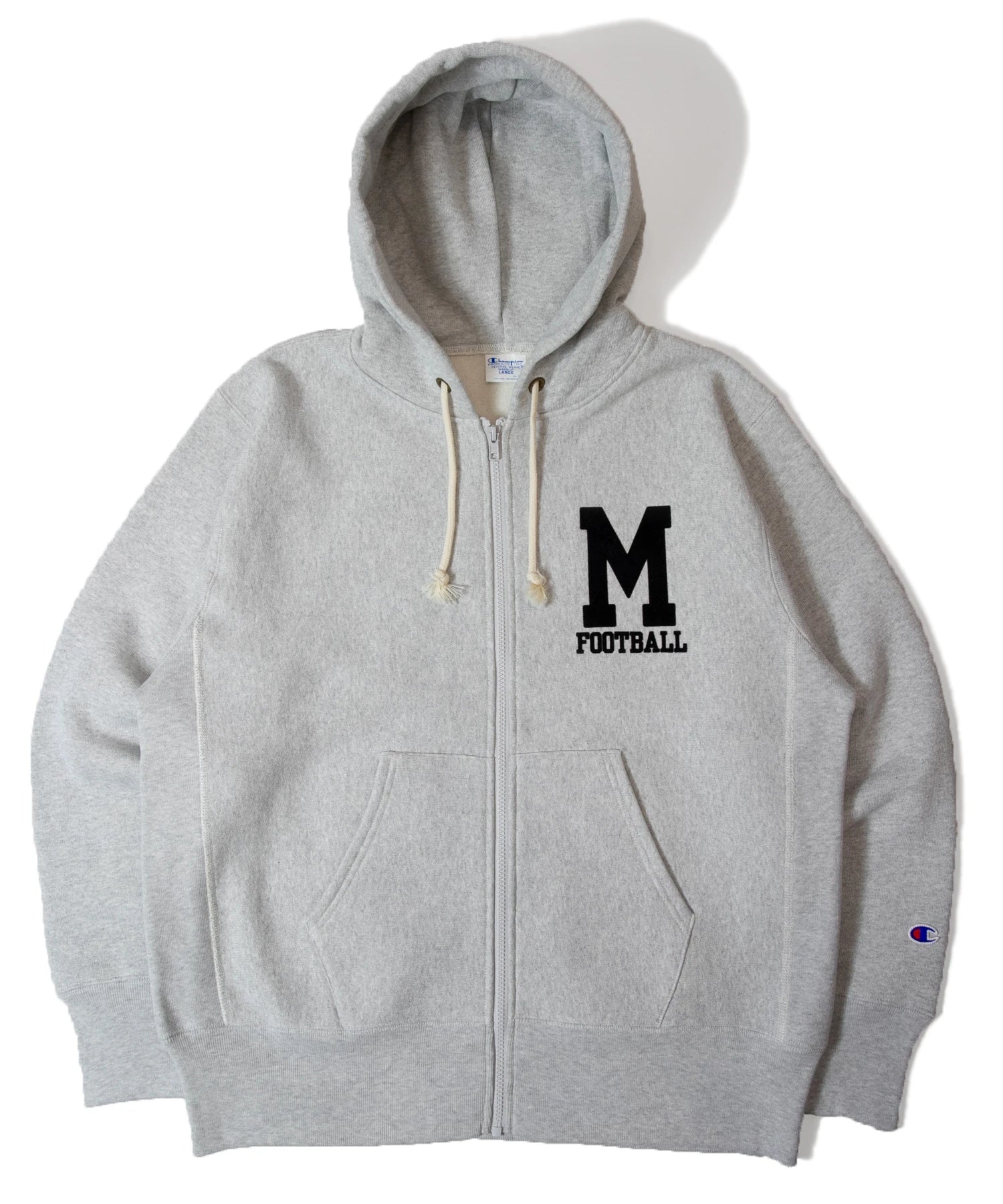 CH-REVERSE WEAVE ZIP HOODED SWEAT