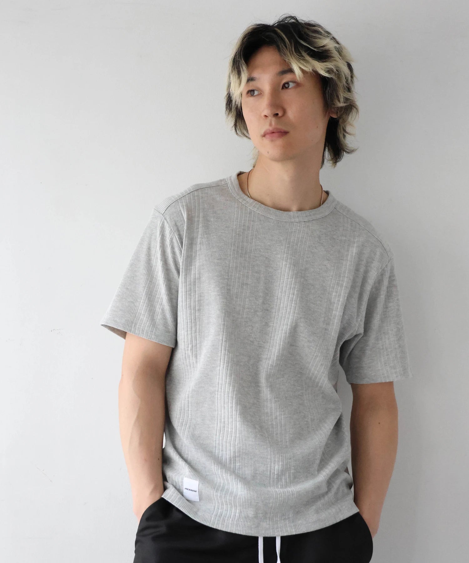 JE-ランダムテレコ クルーネック SSTEE