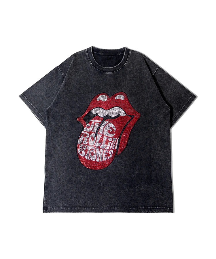 B-TRS-Lips&Tongue ラインストーン-SSTEE