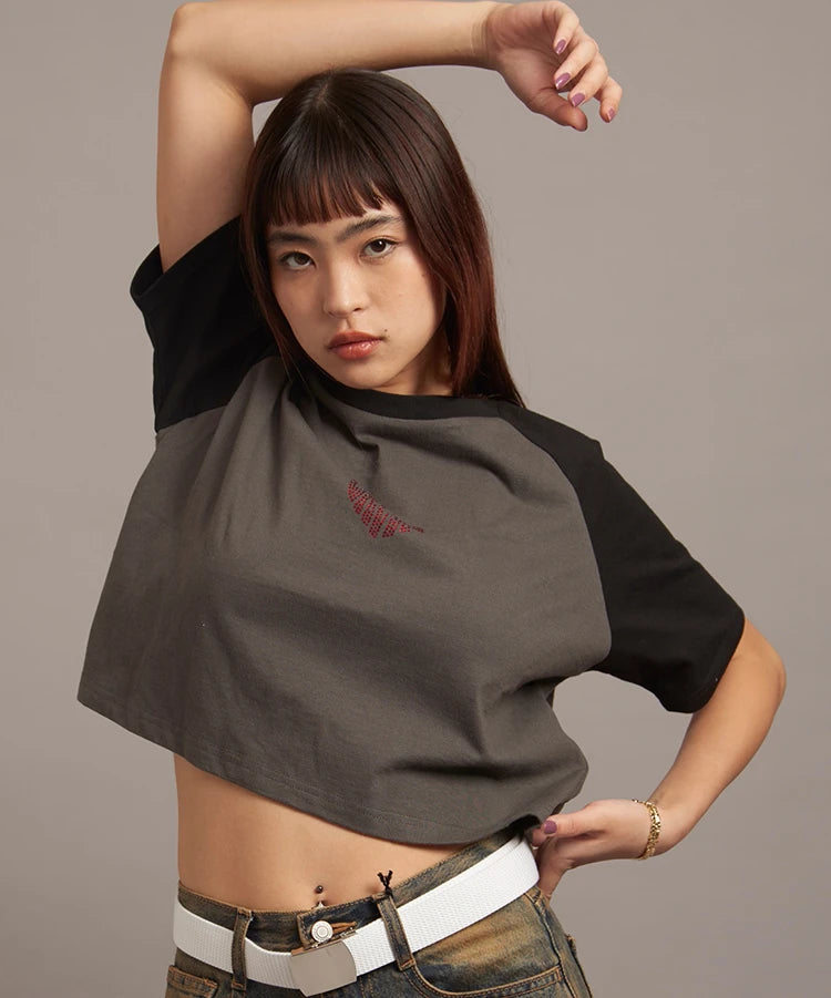 GA HEART ﾗｸﾞﾗﾝTEE ﾗｲﾝｽﾄｰﾝ
