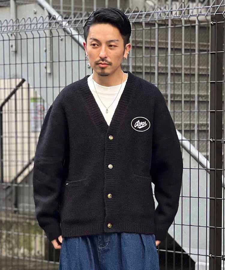 WEB限定 RVCA WORK SCRIPT CARDIGUN