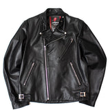 【THE ROLLING STONES×JACKROSE】 COW LEATHER SEMI DOUBLE STAND RIDERS